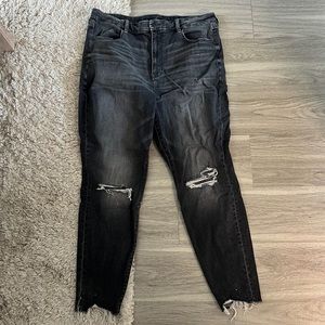 AE Curvy Highest Rise Jegging Distressed